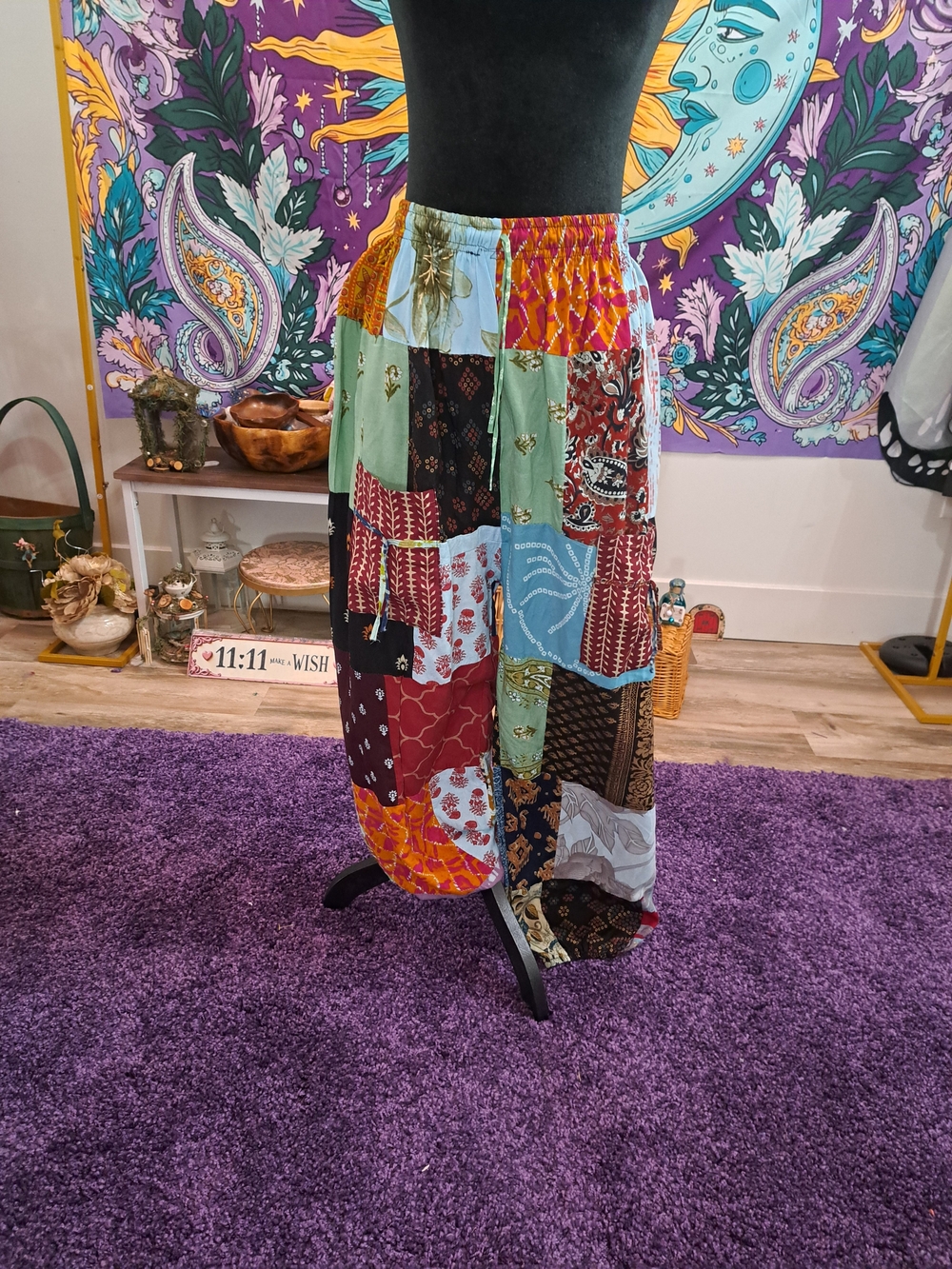 Patchwork Spell Harem Pants • One-of-a-Kind Boho Fairy Pants • NWOT